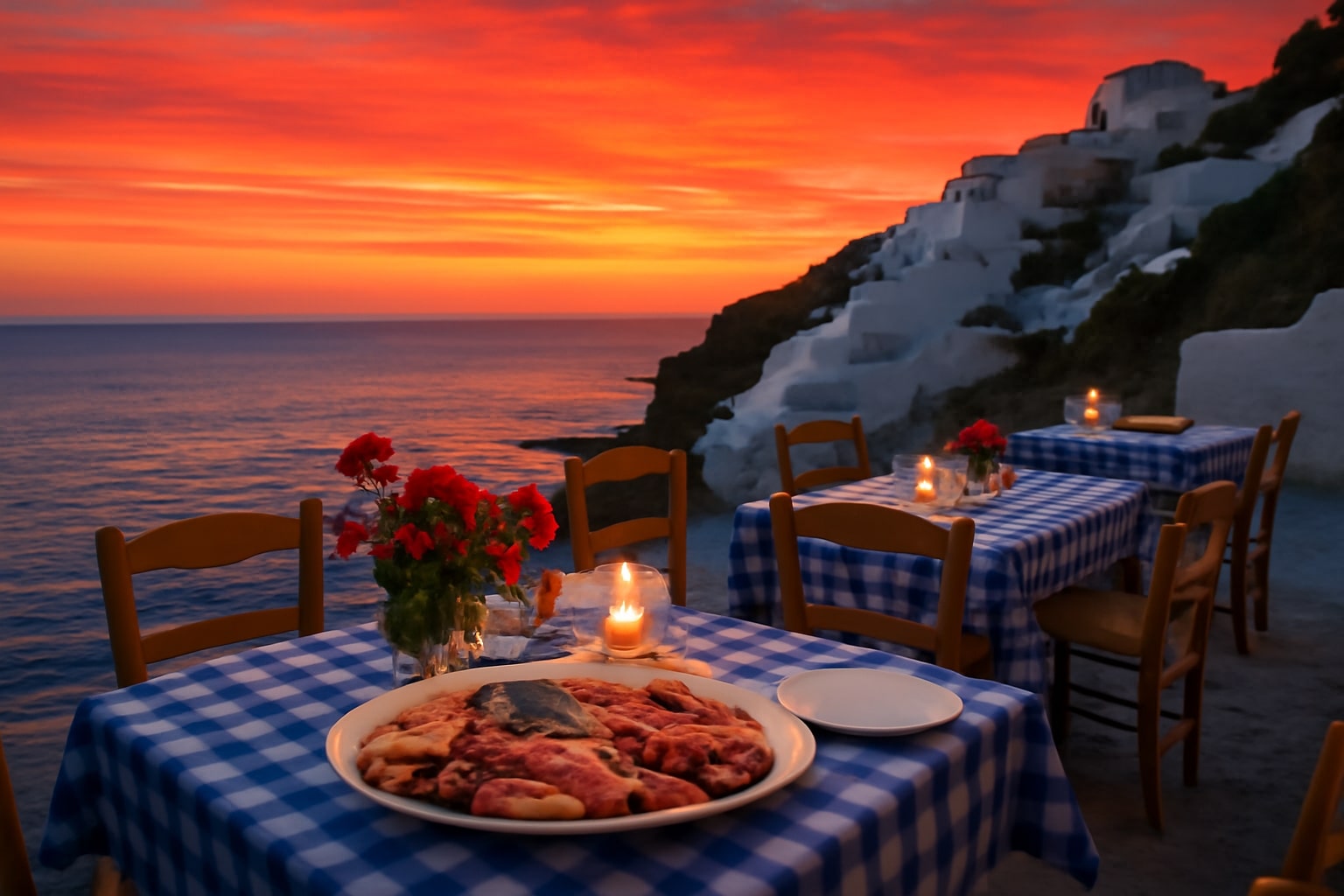 Greece’s Best Sunset Taverns: Where Food Meets Horizon